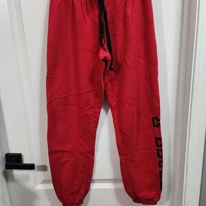 Red Victorias Secret Pink Brand Jogger Pants